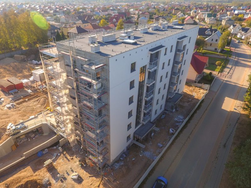 Mońki - postęp budowy bloku