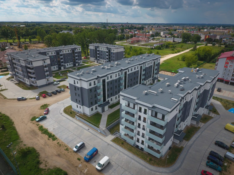 Nowe Miasto w Ełku z lotu ptaka