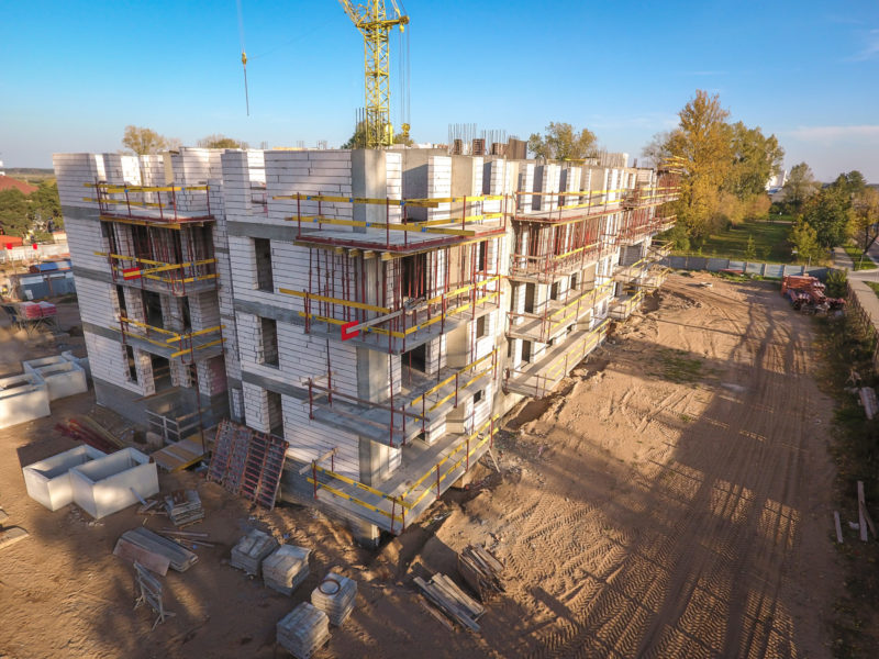Postęp budowy w Grajewie - 2018-10