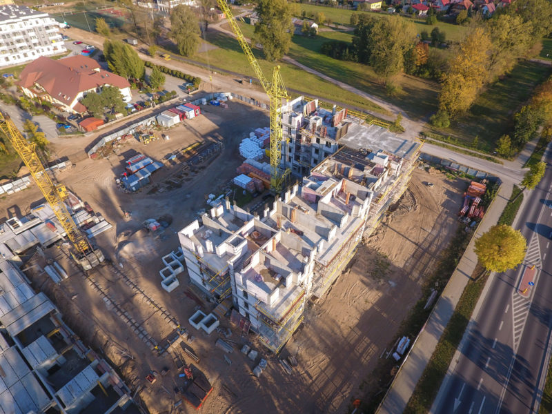 Zdjęcie z budowy w Grajewie