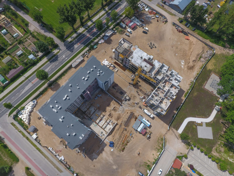 Plac budowy w Grajewie