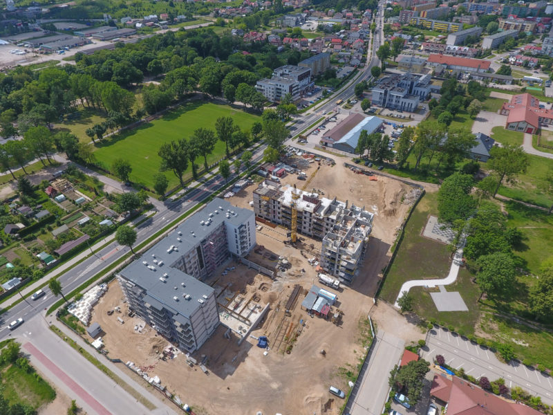 widok z lotu ptaka Grajewo 2019 czerwiec