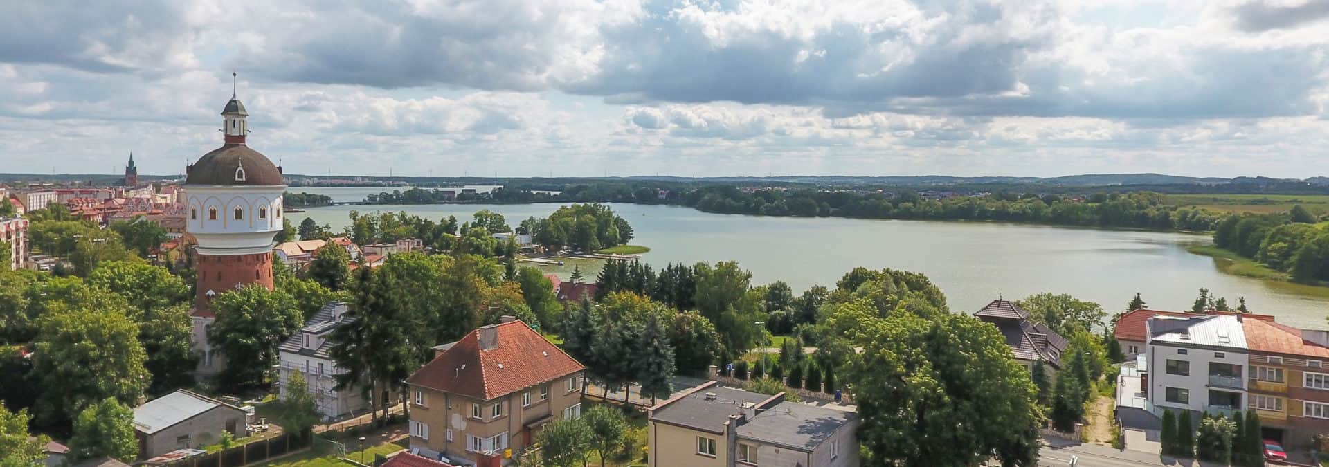 Panorama Ełku - wieża-ciśnień - apartamenty Baczyńskiego